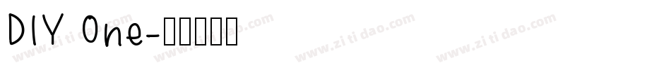 DIY One字体转换